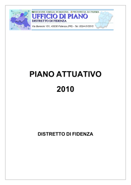 piano attuativo 2010