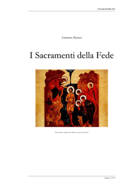 I Sacramenti della Fede Cristiana S. Barresi (rev.01_2014)