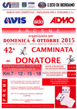 Volantino - Noter an camina