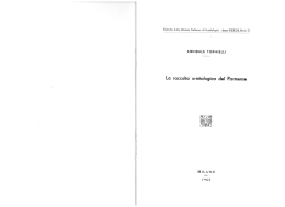 La raccolta ornitologico del Parmense