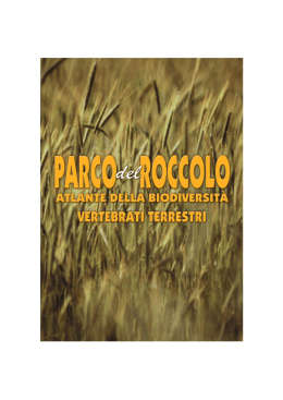 Atlante della Fauna nel Parco del Roccolo