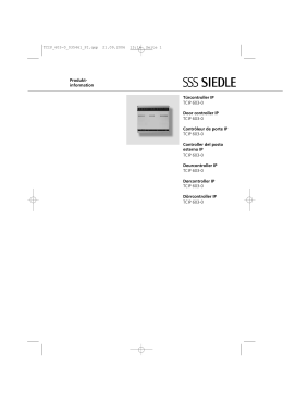 ProduktJ information Türcontroller IP TCIP 603e0 Door