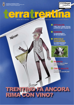 trentino fa ancora rima con vino? - Ufficio Stampa