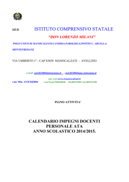 2014-15 - Manocalzati