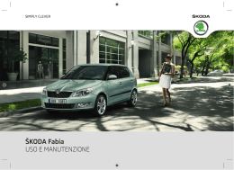 &Scaron;KODA Fabia USO E MANUTENZIONE - Media Portal