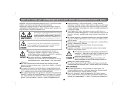 Importanti norme di sicurezza (Leggere innanzitutto questa pagina