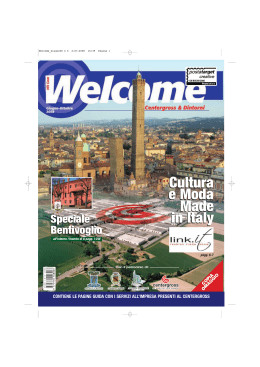 Welcome 06 - Welcome in Centergross & Bologna