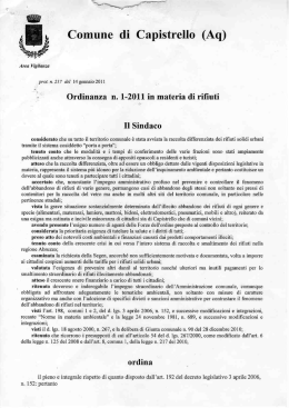 Scarica l`allegato - Comune di Capistrello