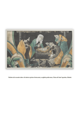 Paliotto del secondo altare di sinistra (primo Set re di sinistra (primo