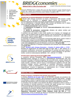 NEWSLETTER N. 13 DEL 25 novembre 2008