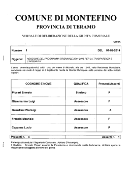 comune di montefino - Amministrazione Trasparente