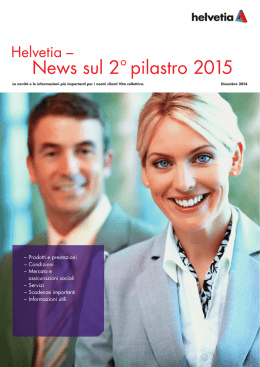 News sul 2° pilastro 2015 - rivista per i clienti