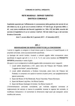 Capitolato speciale - Comune di Castell`Arquato