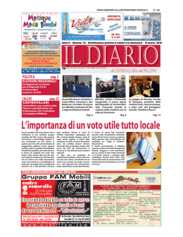 L`importanza di un voto utile tutto locale