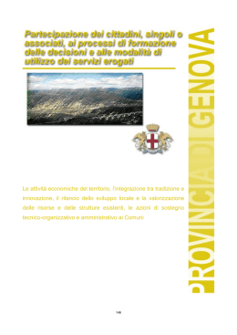 Le attivit&agrave; economiche del territorio, l`integrazione tra tradizione e
