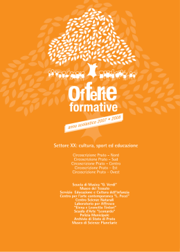 Offerte formative: storico anno 2007/2008 in