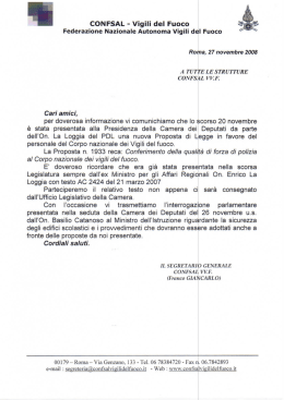 Scarica l`allegato - Confsal Vigili del Fuoco