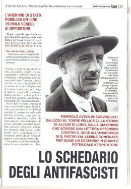 schedario antifascisti - associazione lavoratori pinerolesi alp cub