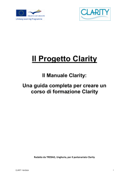 Manuale Clarity