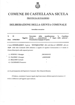 Impegno spesa - Comune di Castellana Sicula