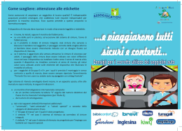 Opuscolo prima infanzia