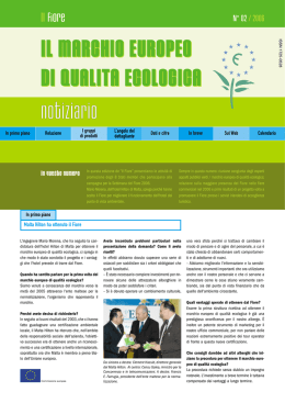 Il marchio europeo di qualit&agrave; ecologica