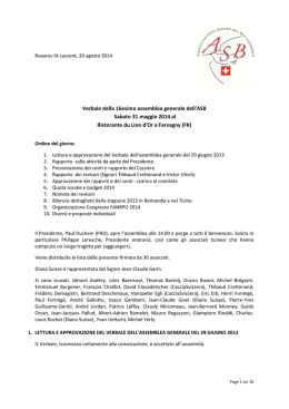 Verbale assemblea - 2014