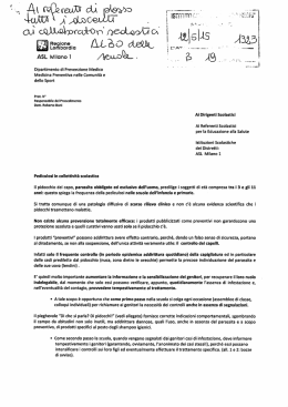 indicazioni operative pediculosi