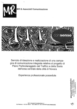 Page 1 S W a &bdquo; .. rE .._&bdquo; T. w/ MR & Associati Comunicazione s.r.l Via