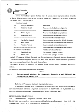 N. 153 repertorio degli atti. Camera di Commercio `