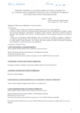 Connessioni ARAI 16 e 17 aprile 2015