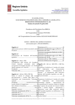 Resoconto integrale - Leggi regionali