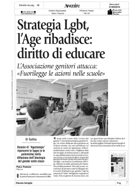 Diritto di educare - Forum delle Associazioni Familiari