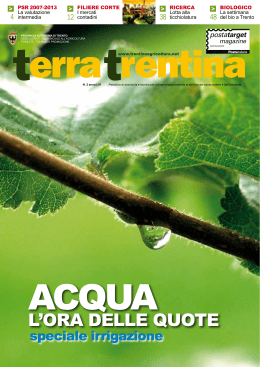 l`ora delle quote - Provincia autonoma di Trento
