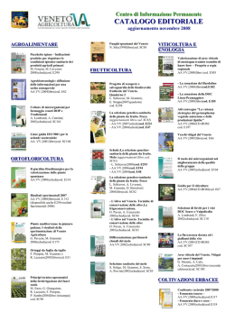 catalogo editoriale - Veneto Agricoltura