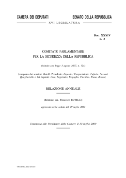 SENATO DELLA REPUBBLICA CAMERA DEI DEPUTATI
