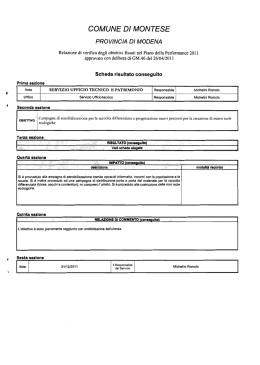 COMUNE DI MONTESE PROVINCIA DI MODENA
