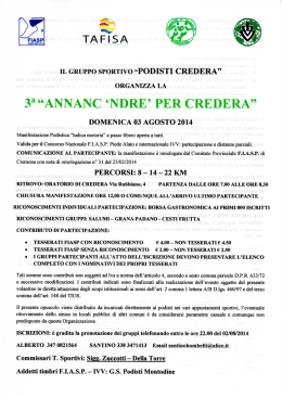 volantino - Podisti Ombriano