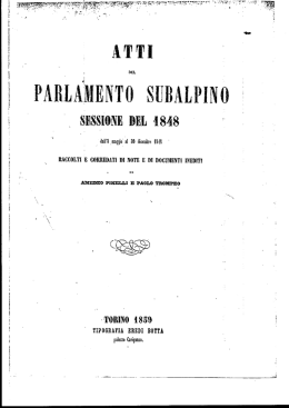 Indice dell`Attivit&agrave; Parlamentare