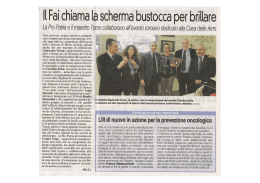 Il Fai chiama la scherma bustocca per brillare