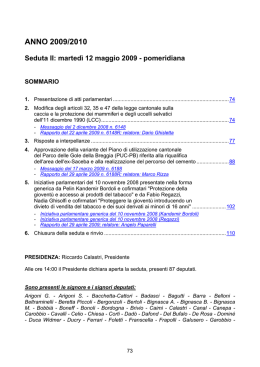 seduta costitutiva per la legislatura 1999/2003