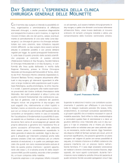 day surgeryi l`esperienza della clinica