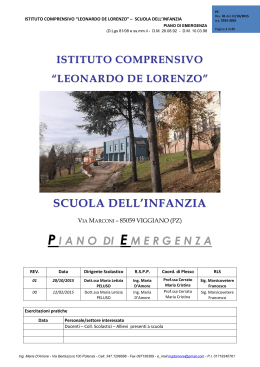 scuola dell`infanzia - Istituto Comprensivo di Viggiano