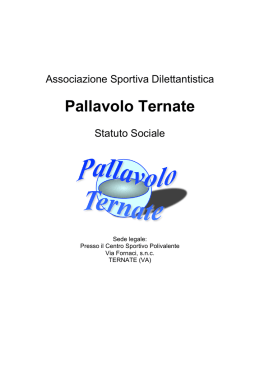 Statuto - pallavoloternate.it
