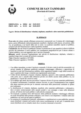Ordinanza n.4 del 18.02.2015