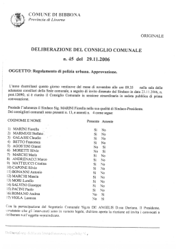 Page 1 `#`, COMUNE DI BIBBONA Provincia di Livorno ORIGINALE