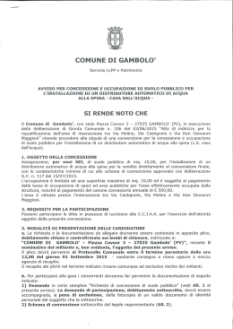 lMl UNE DE GAlMl - Comune di Gambolo