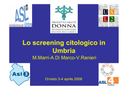 M. Marri, A. Di Marco, V. Ranieri