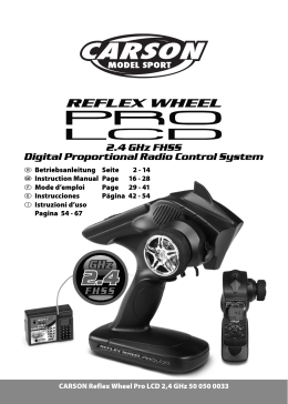 2.4 GHz FHSS Digital Proportional Radio Control System