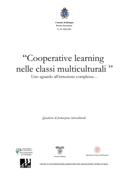 Cooperative Learning nelle classi multiculturali
